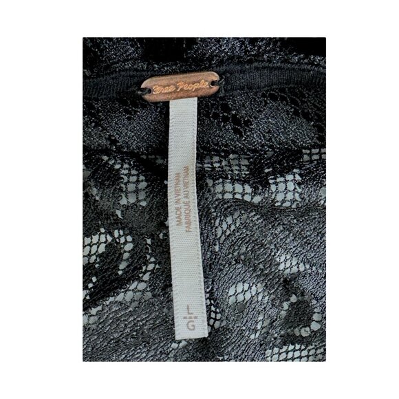 Free People Black Lace Maxi Dress Sweetheart Neckline NWT - Picture 7 of 7